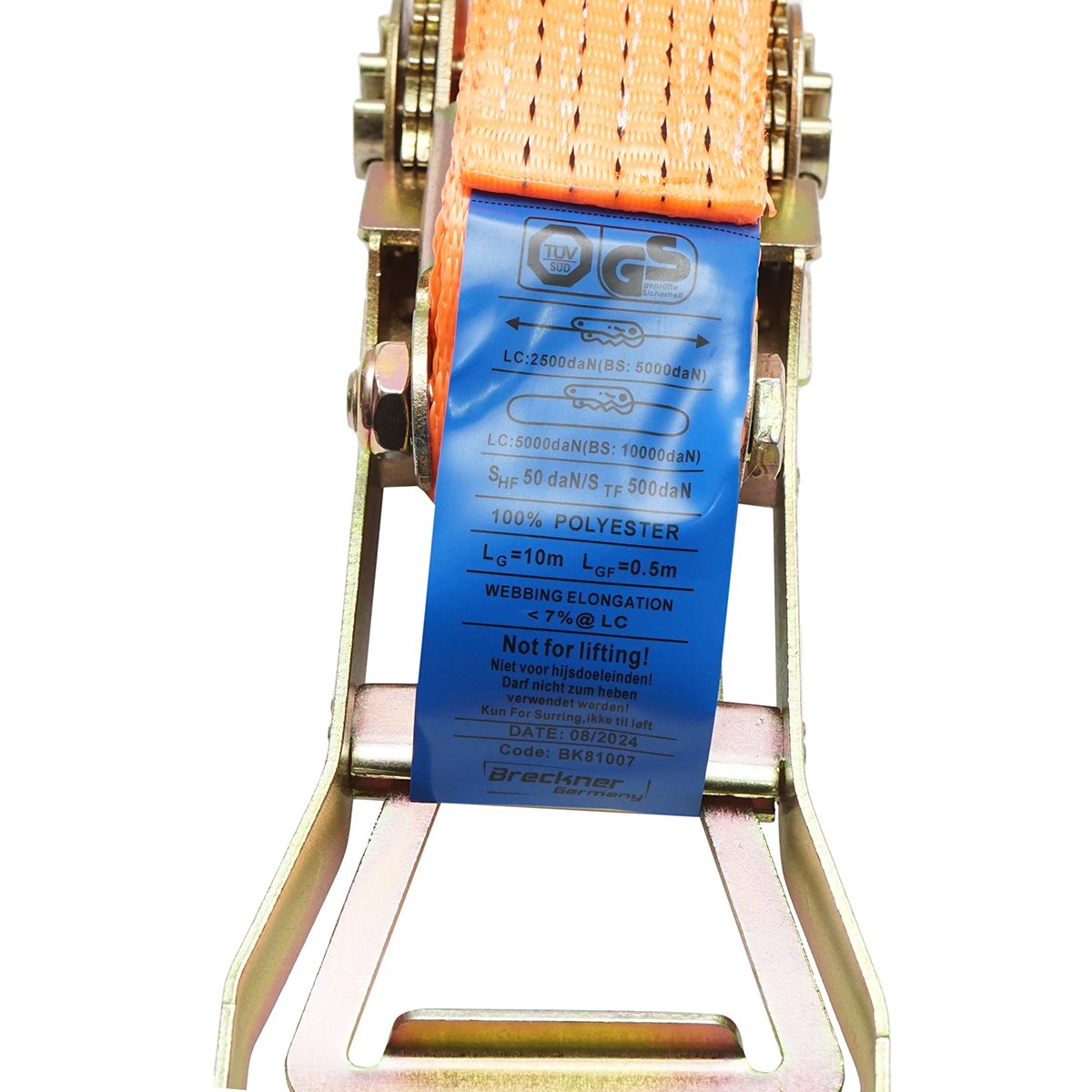 Chinga ancorare marfa 10mx50mm 5T (clichet dublu ERGO) Breckner Germany